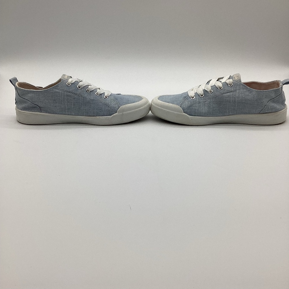 1732. Sugar Light Blue Linen Lace-Up Sneakers | Size 9 - Picture 2 of 6